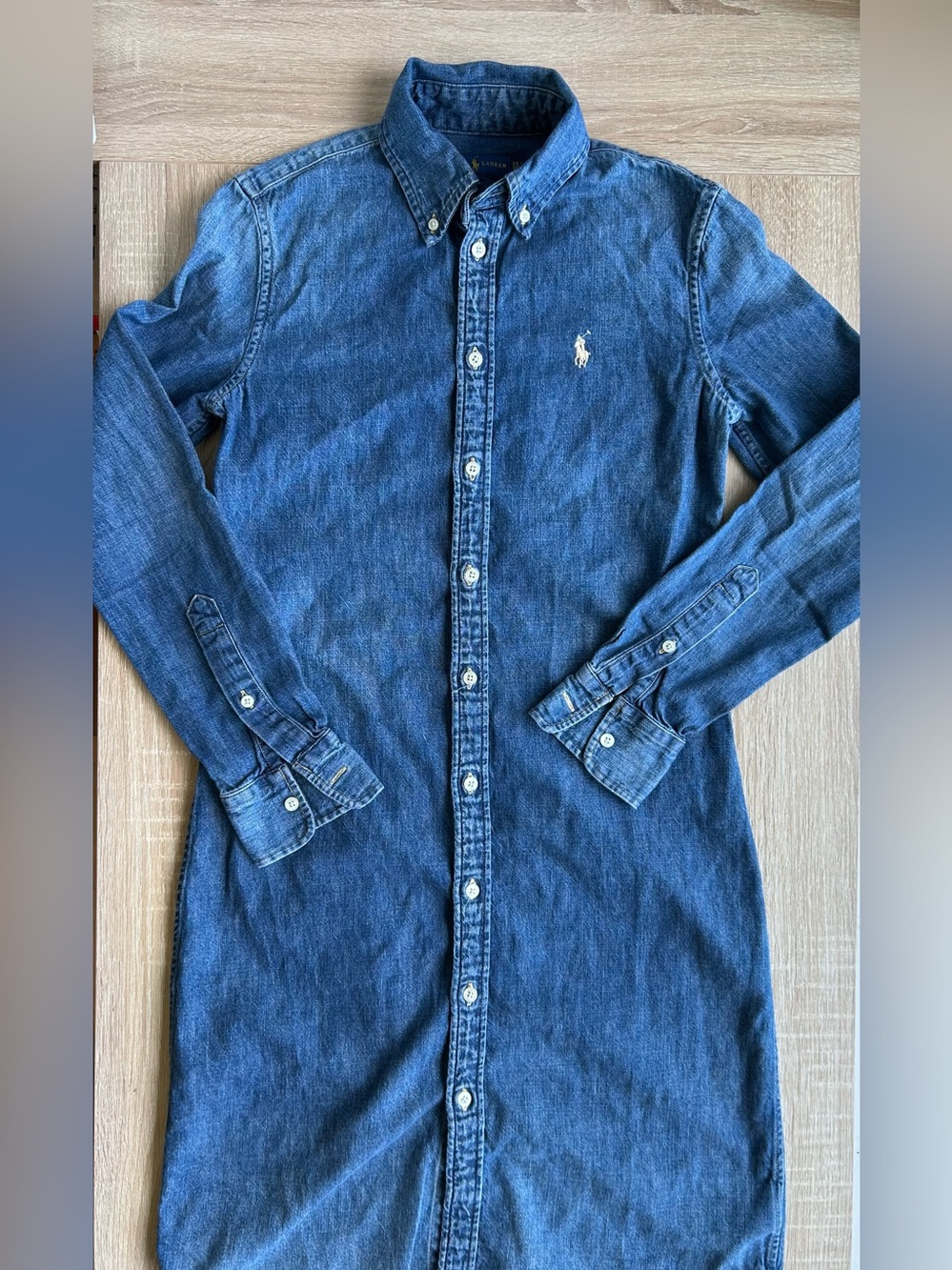 Ralph Lauren Indigo Denim Button-Down Dress
